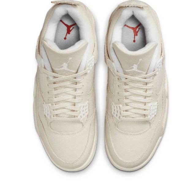 Retro 4 Blank Jordan DQ4909-100 Air Canvas 0603